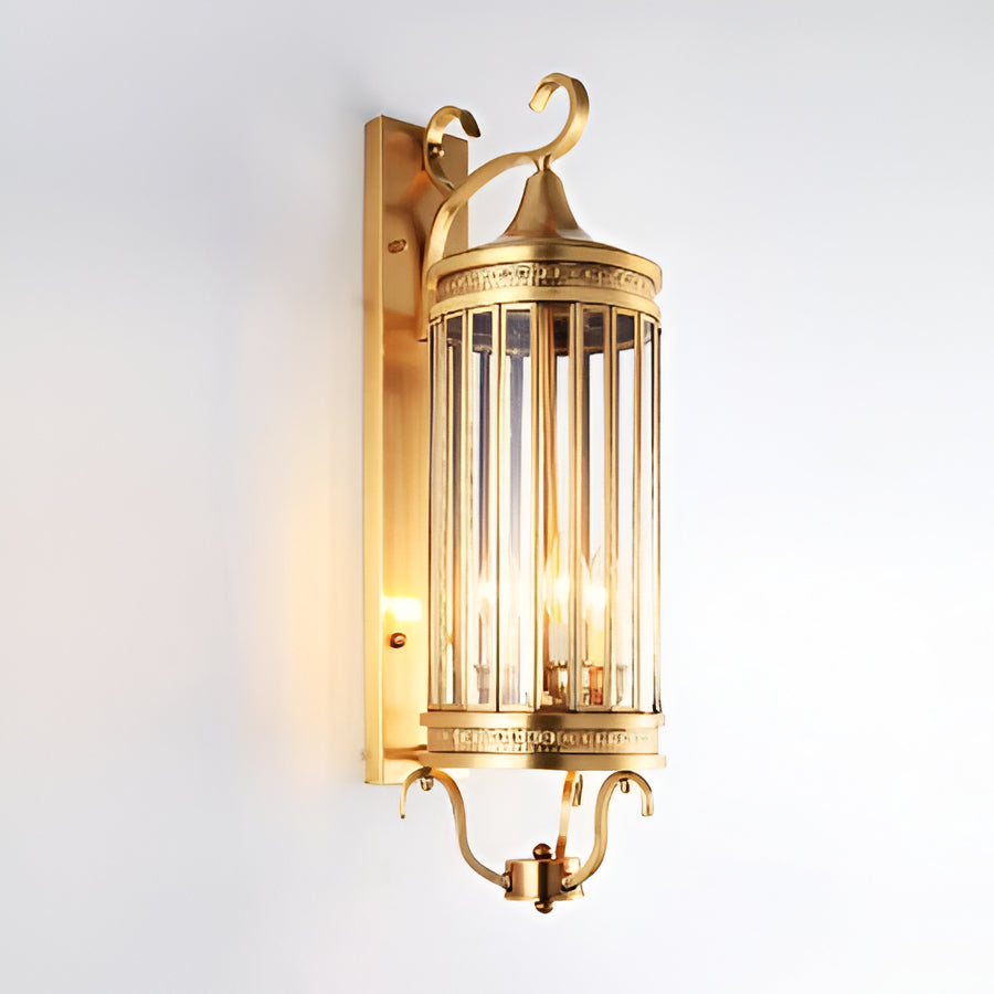 Copper Wall Sconce for Outdoor Entrances with IP65 Waterproof Rating in Two Sizes