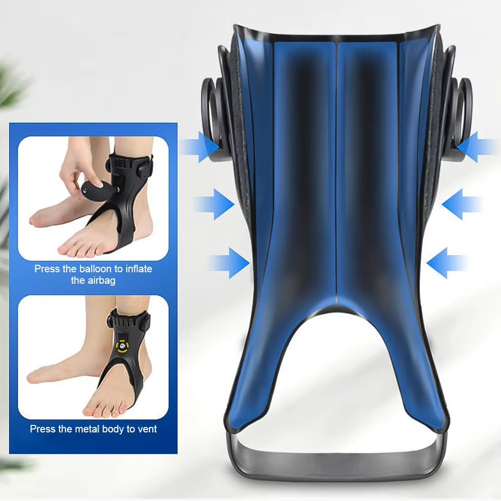 Adjustable Foot Strap for Lace Up Shoes with Breathable Fabric in Left and Right Versions