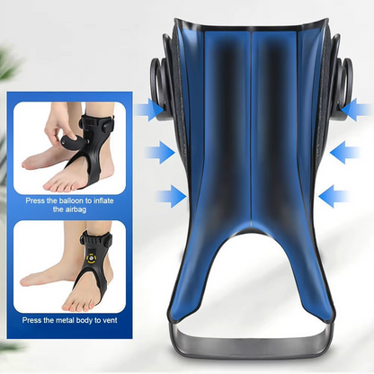 Adjustable Foot Strap for Lace Up Shoes with Breathable Fabric in Left and Right Versions