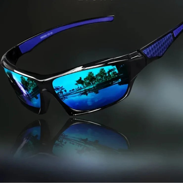Polarized Round Sunglasses with UV400 Protection and Metal Frame for Men & Women