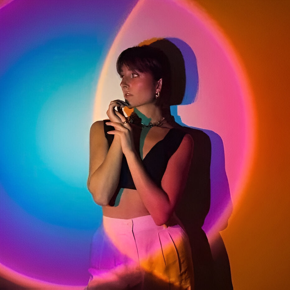 LED Sunset Lamp – Gradient Mood Light for Bedroom & Living Room