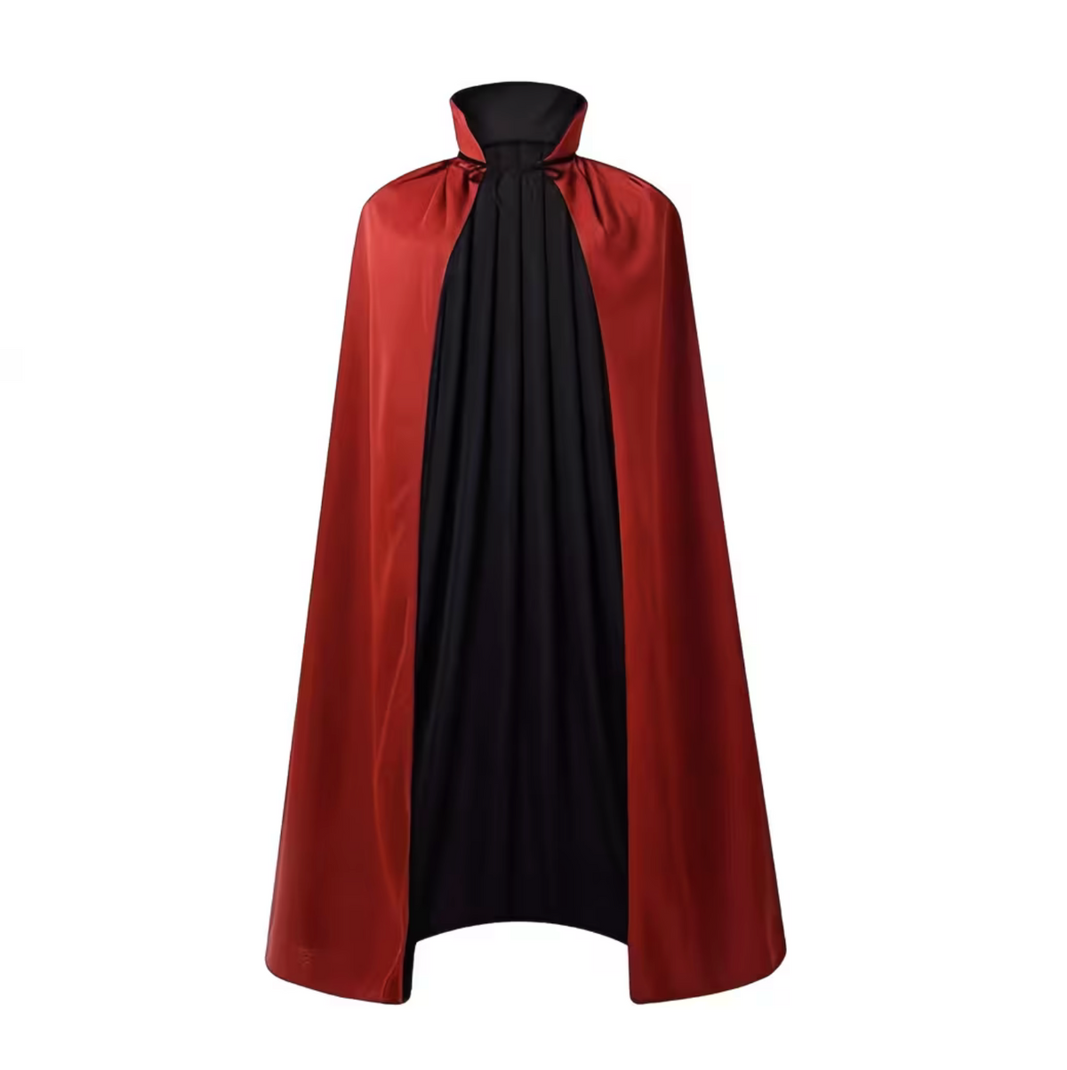 Reversible Double Sided Gothic Cape with Front Lacing for Costumes