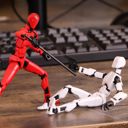 Articulated Action Figure with 13 Movable Joints for Drawing and Stop Motion Animation