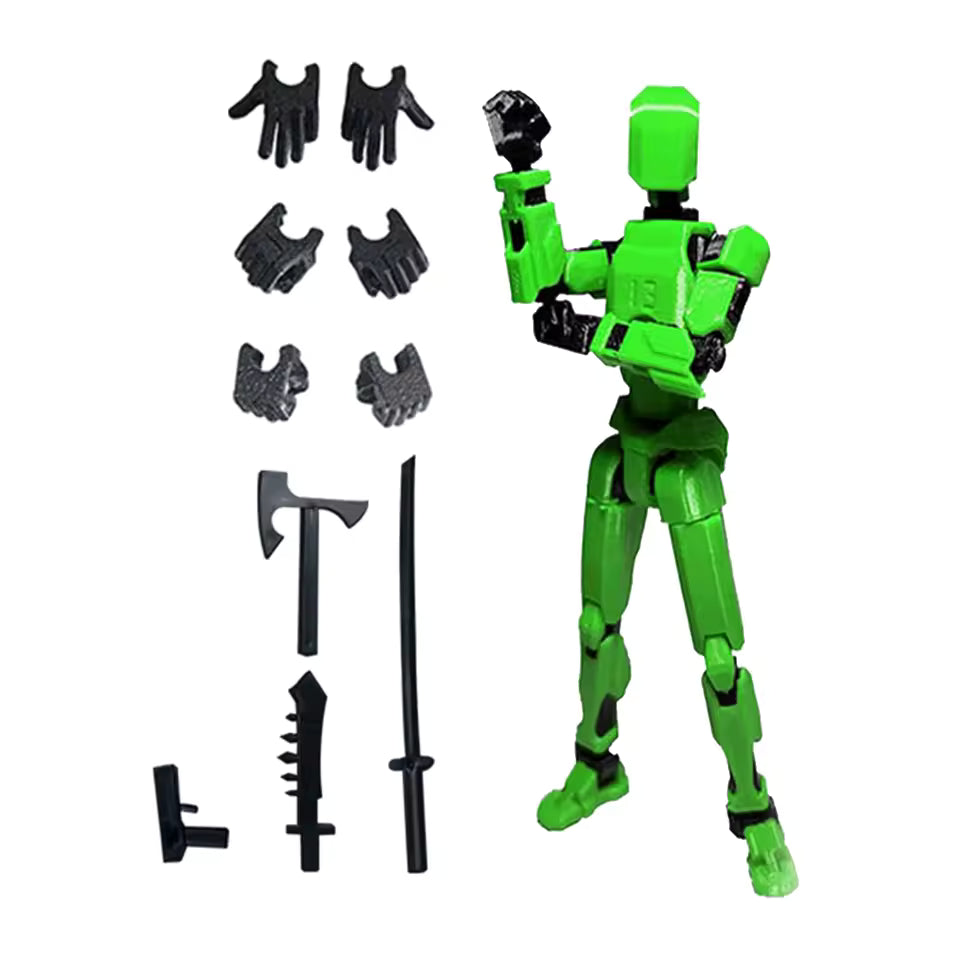 Articulated Action Figure with 13 Movable Joints for Drawing and Stop Motion Animation