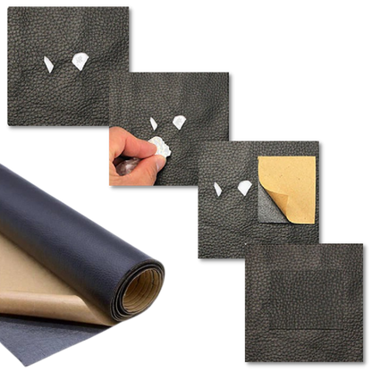 Adhesive Upholstery Repair Patch with Self-Stick Backing and Water Resistant Surface