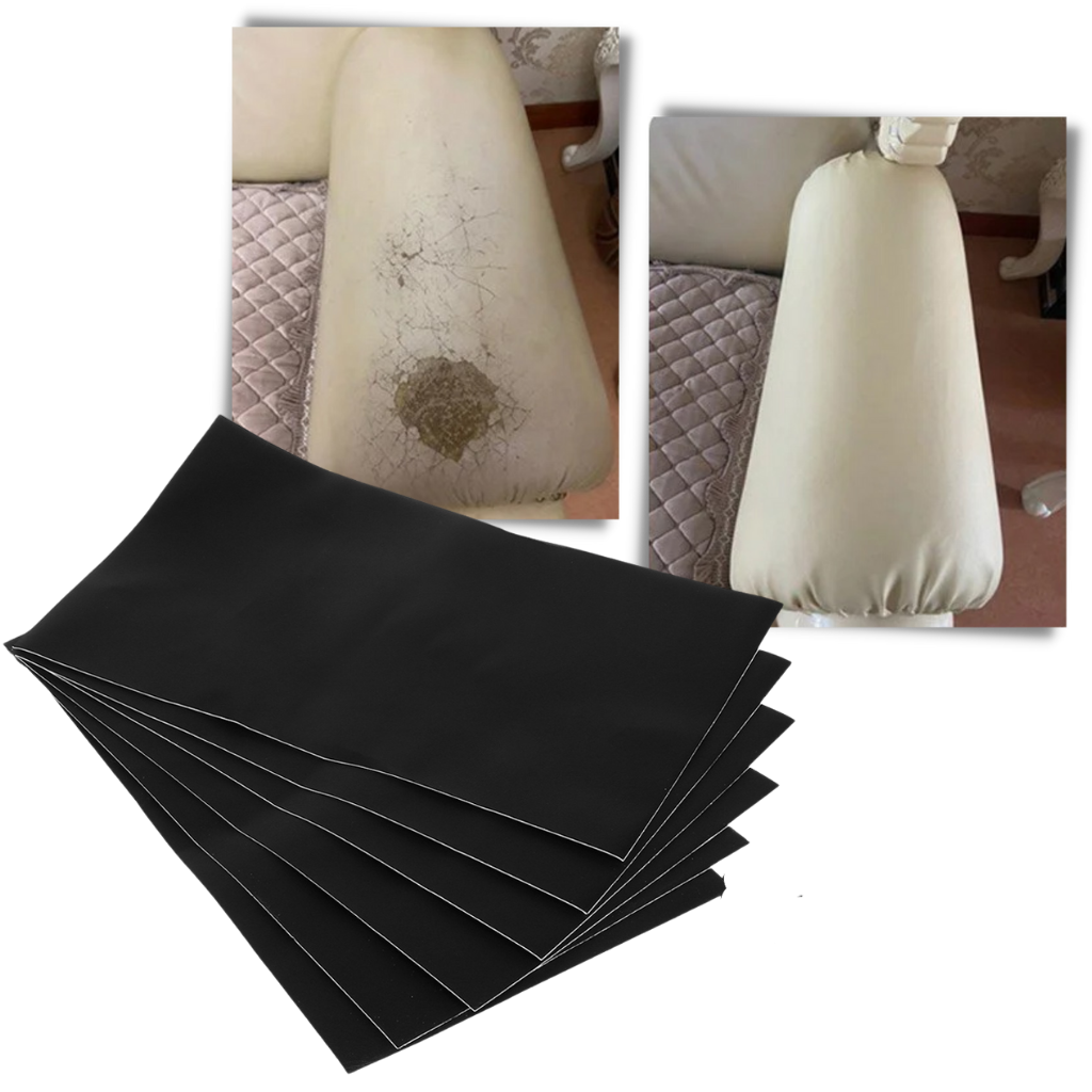 Adhesive Upholstery Repair Patch with Self-Stick Backing and Water Resistant Surface