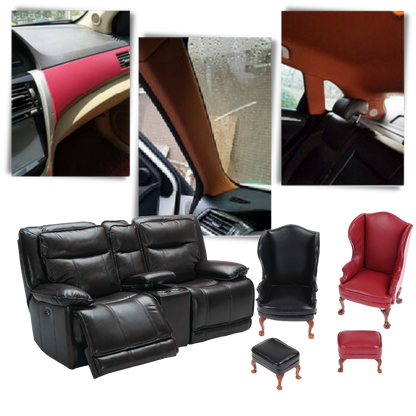Adhesive Upholstery Repair Patch with Self-Stick Backing and Water Resistant Surface