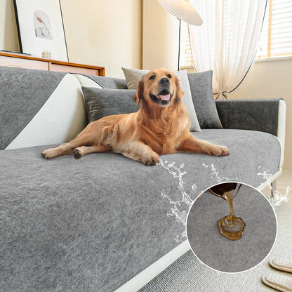 Pet-Protective Sofa Cover with Scratch-Resistant Fabric and Machine Washable