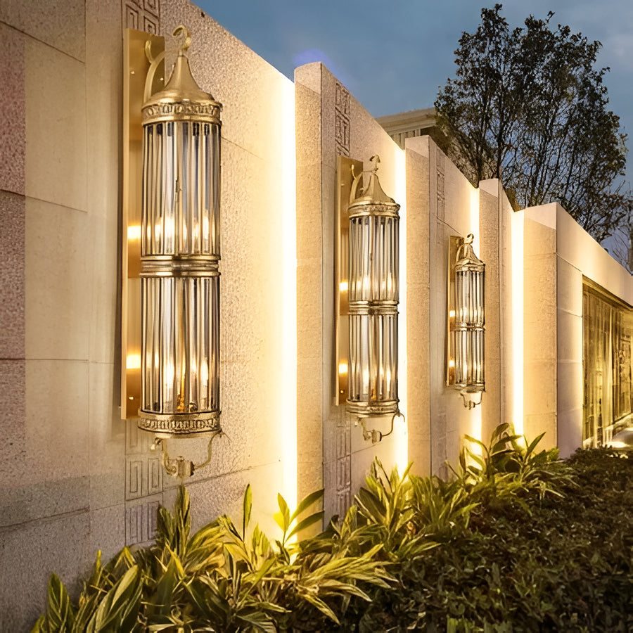 Copper Wall Sconce for Outdoor Entrances with IP65 Waterproof Rating in Two Sizes