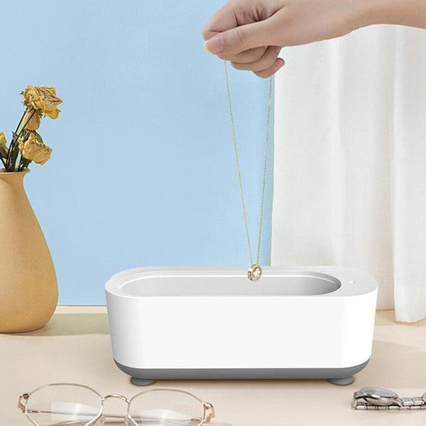 Ultrasonic Cleaner with High Frequency Vibration and Battery Operation for Eyeglasses, Jewelry, Dental Trays