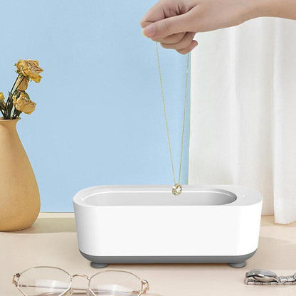 Ultrasonic Cleaner with High Frequency Vibration and Battery Operation for Eyeglasses, Jewelry, Dental Trays