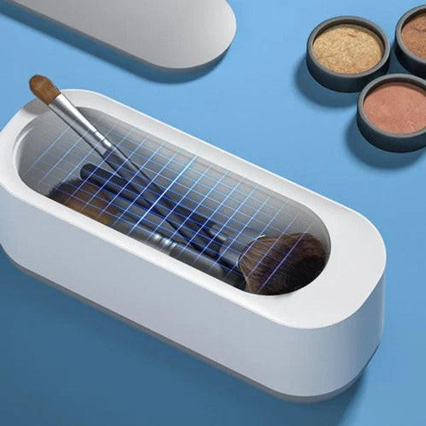 Ultrasonic Cleaner with High Frequency Vibration and Battery Operation for Eyeglasses, Jewelry, Dental Trays