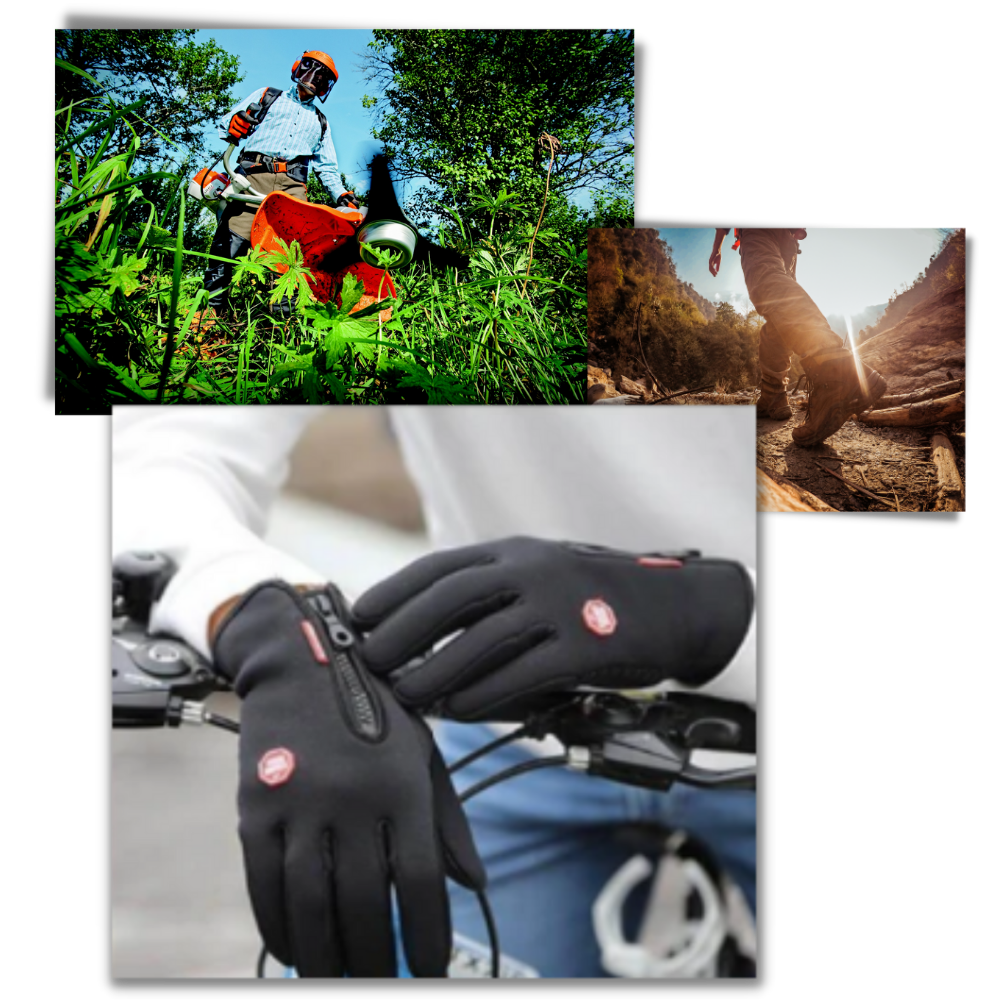 Thermal Gloves with Touchscreen Fingertips and Grip Palms for Cold Weather