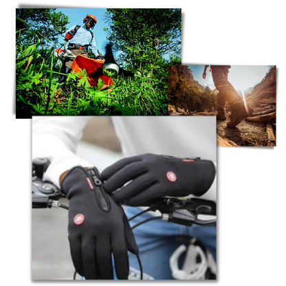Thermal Gloves with Touchscreen Fingertips and Grip Palms for Cold Weather