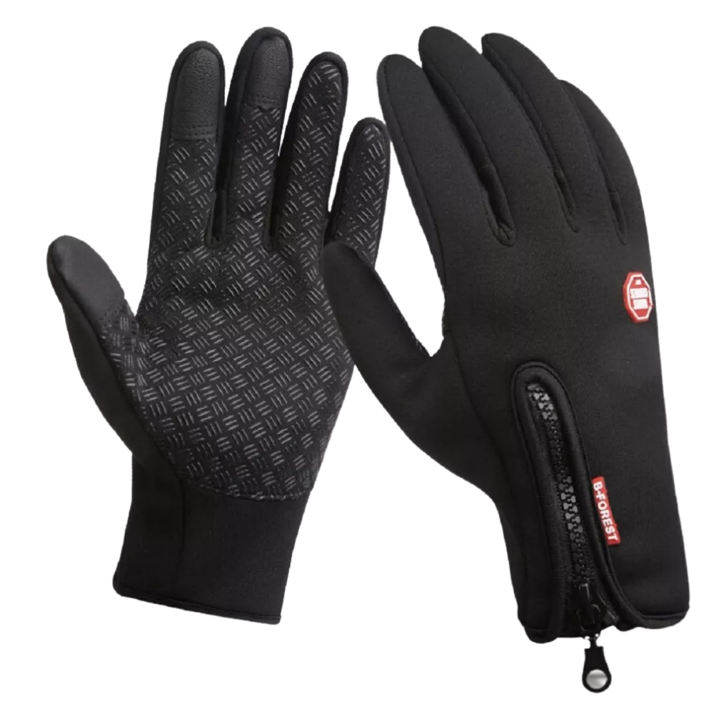Thermal Gloves with Touchscreen Fingertips and Grip Palms for Cold Weather