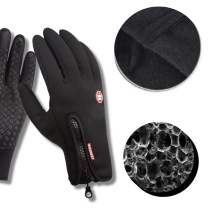 Thermal Gloves with Touchscreen Fingertips and Grip Palms for Cold Weather