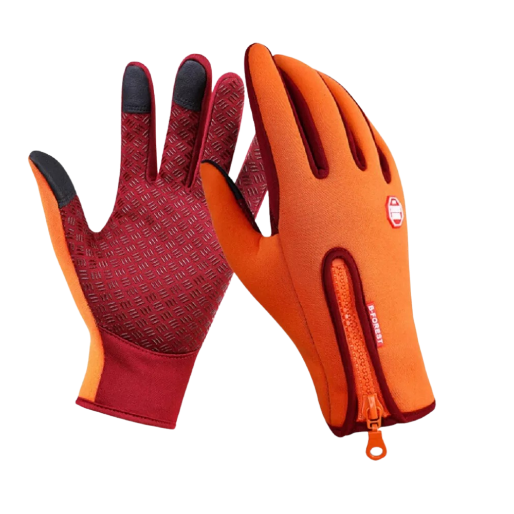 Thermal Gloves with Touchscreen Fingertips and Grip Palms for Cold Weather