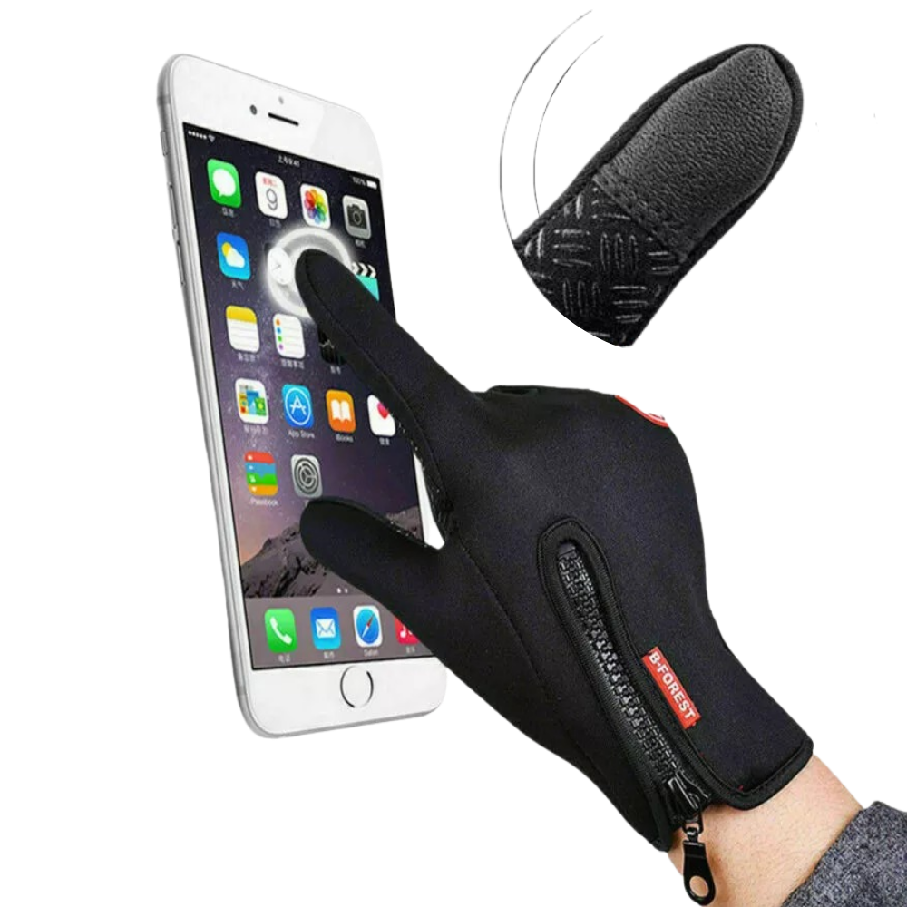 Thermal Gloves with Touchscreen Fingertips and Grip Palms for Cold Weather