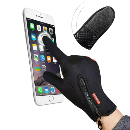 Thermal Gloves with Touchscreen Fingertips and Grip Palms for Cold Weather