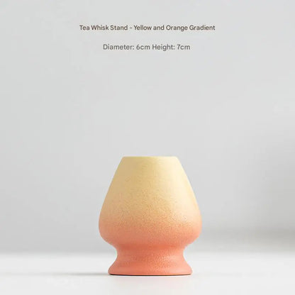 Ceramic Matcha Bowl with Wide Whisking Surface and Heat Resistant Design
