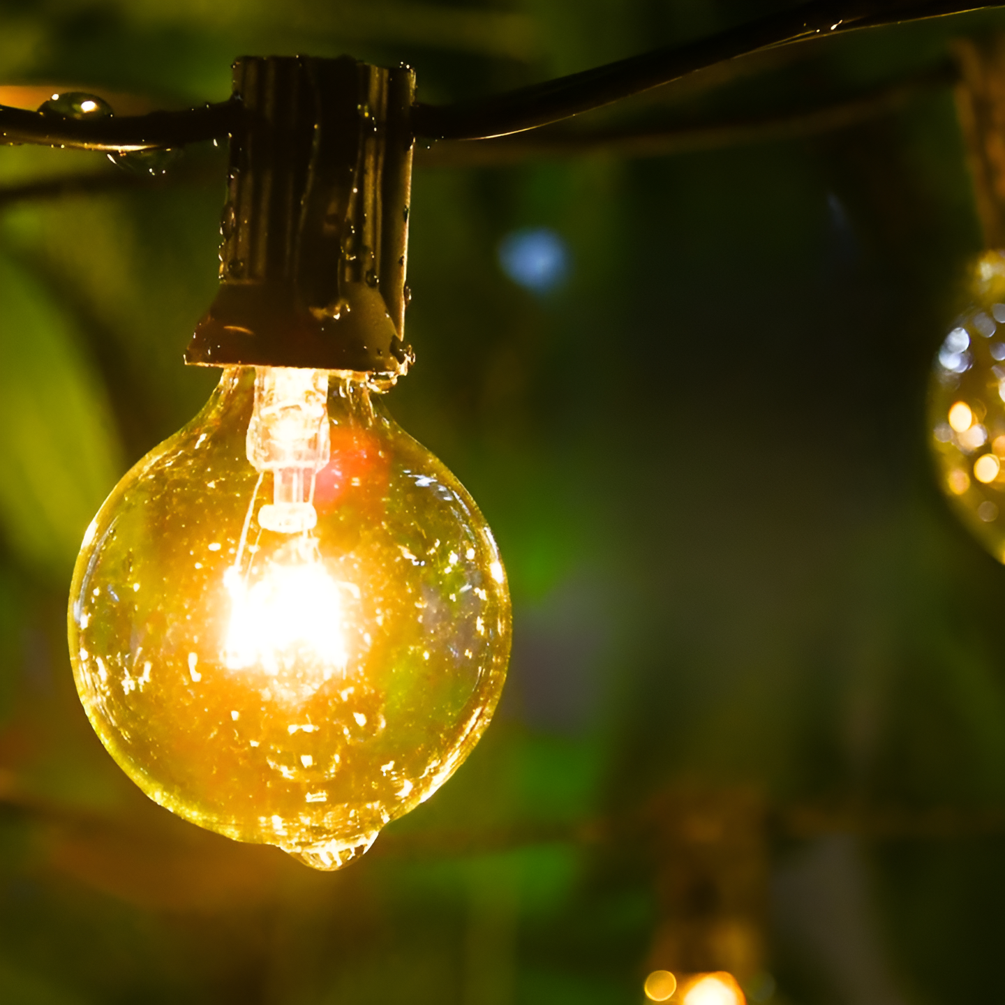 Warm White LED String Lights with Shatterproof Plastic Housing and Extendable Cord, 15m or 30m