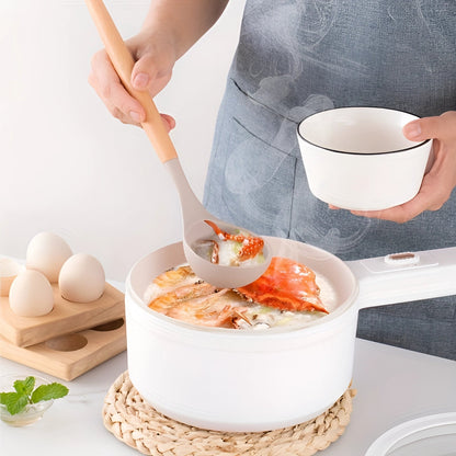 Silicone Kitchen Utensil Set with Bamboo Handles and Heat Resistant Heads, 12-Piece Dishwasher Safe