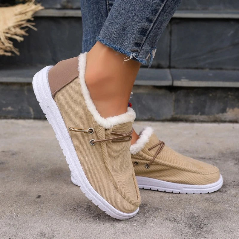 Thick Velvet Winter Shoes for Women – Cozy & Stylish