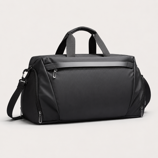 Gym Duffel Bag with Ventilated Shoe Compartment and Wet Dry Divider