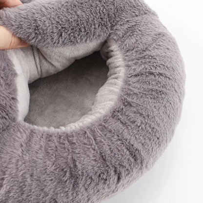 Electric Heated Foot Warmer with Plush Insulation and Washable Cover for Desk and Couch