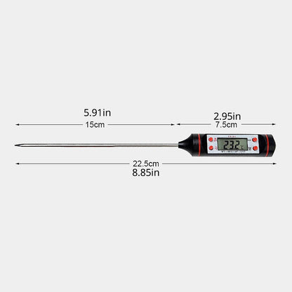 Digital Probe Cooking Thermometer with an LED Display, Hold Function and a Range of Minus 58 to 572 Degrees Fahrenheit