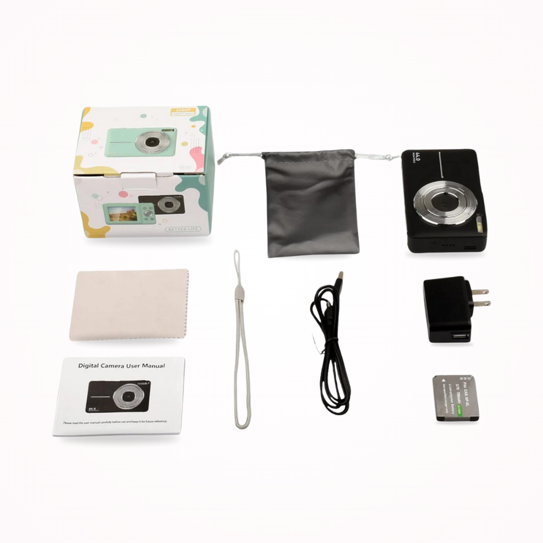 Vintage digital camera with 1080p and 32 GB SD card video recording - Lightweight and portable retro photography camera 2