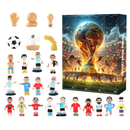 Football Themed Advent Calendar with 24 Daily Toy Surprises in 5 Style Options