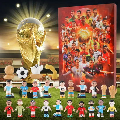 Football Themed Advent Calendar with 24 Daily Toy Surprises in 5 Style Options