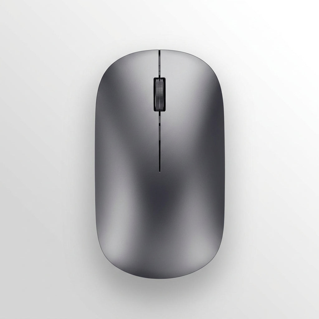 Rechargeable Dual Mode Wireless Mouse with Silent Buttons and Three Speed Levels in Black, Gray or White