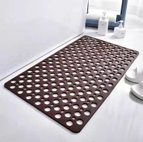 Textured Shower Mat with Bacterial Resistance and Non-Slip Grip