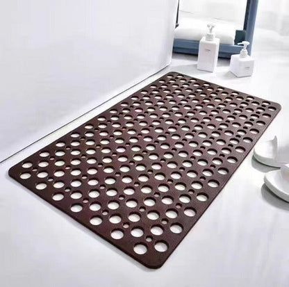 Textured Shower Mat with Antibacterial Treatment and Non-Slip Grip All Vera Mart