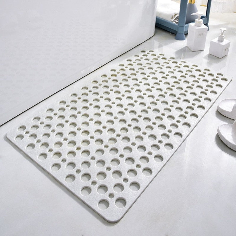 Textured Shower Mat with Bacterial Resistance and Non-Slip Grip