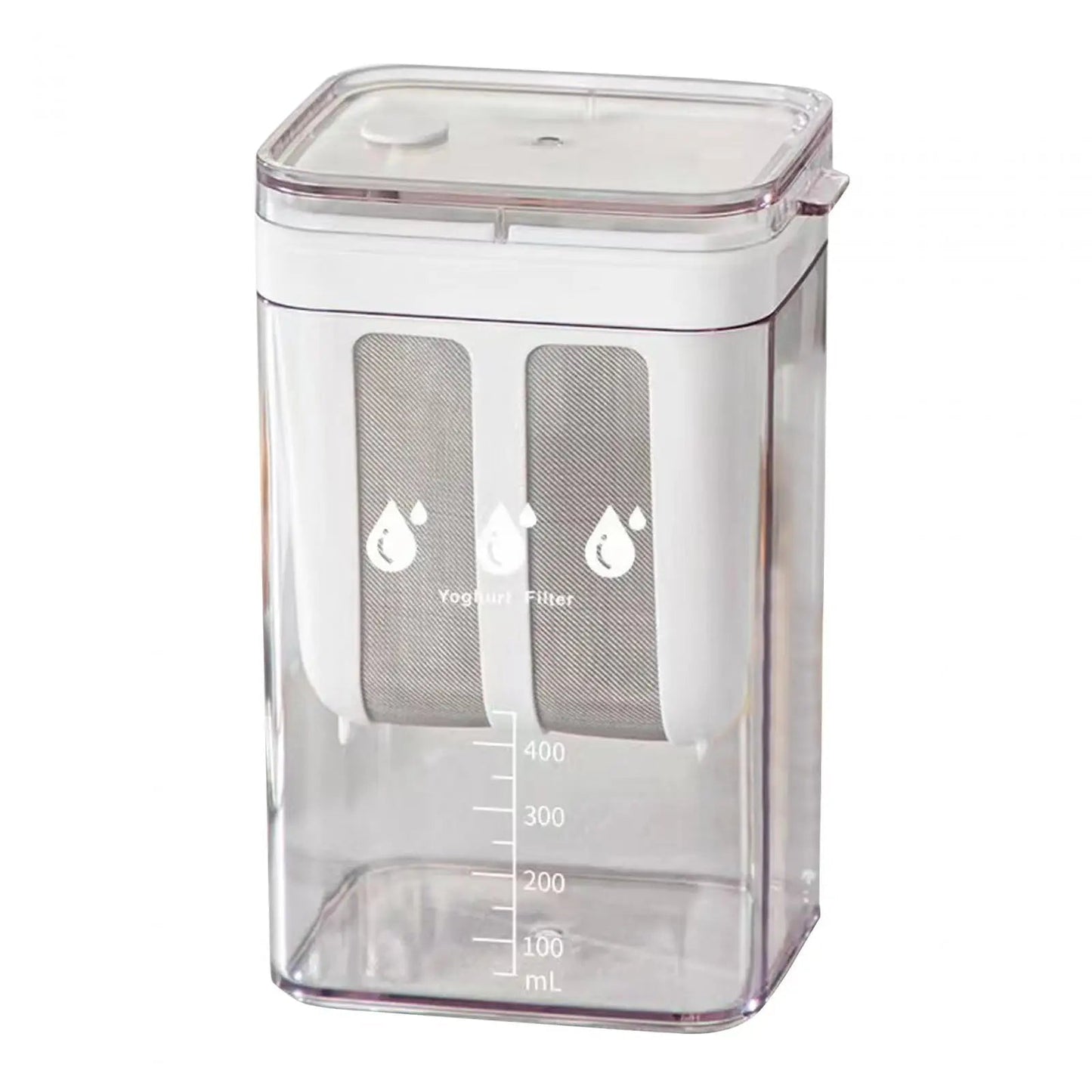 Greek Yogurt Strainer with Metal Mesh Basket and 1100ml Capacity