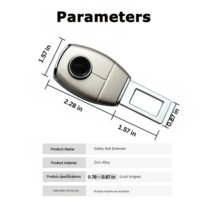 Plug and Play Car Seat Belt Extender