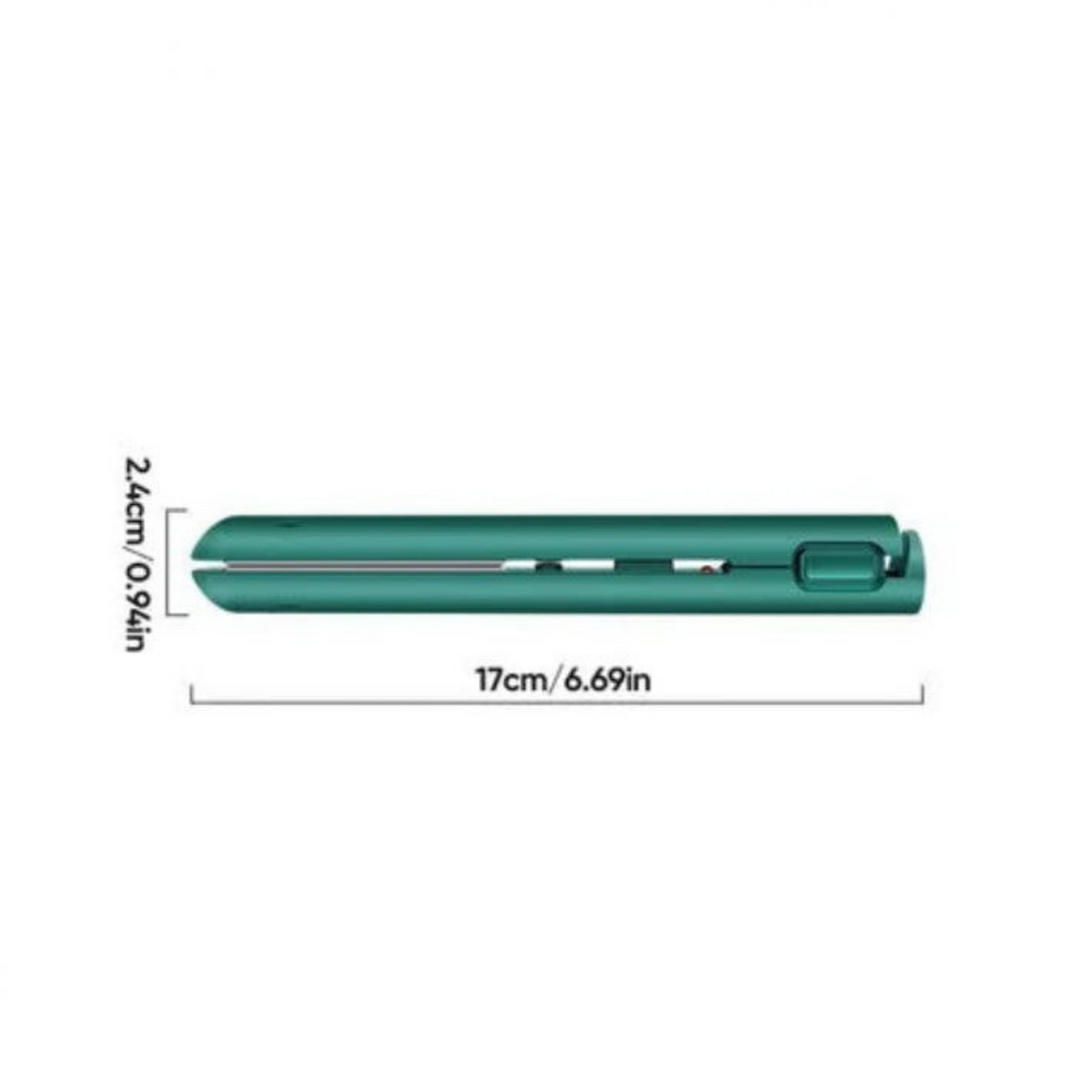 Portable Hair Straightener and Curler with Ceramic Plates and USB Charging