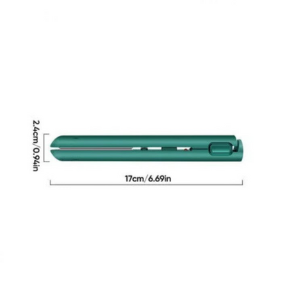 Portable Hair Straightener and Curler with Ceramic Plates and USB Charging