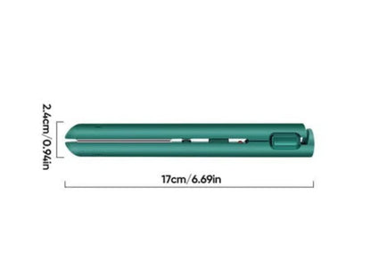 Portable Hair Straightener and Curler with Ceramic Plates and USB Charging