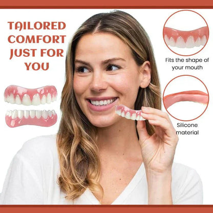 Adjustable Silicone Denture Set for a Natural Smile - Lexians