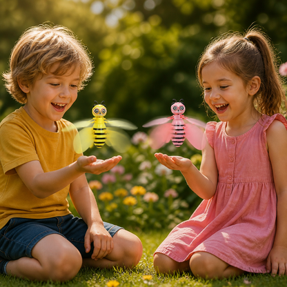 Flying Bee Toy with Motion Sensor and Obstacle Avoidance, LED Lights