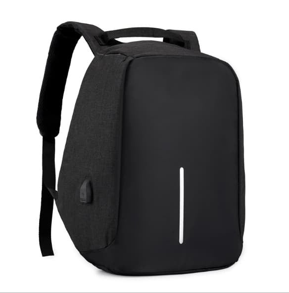 Anti-Theft Backpack with Rear Access and USB Charging Port, 14 Compartments