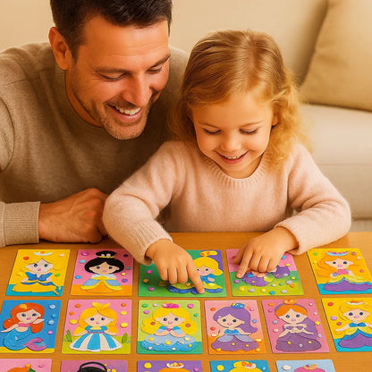 Themed Sticker Craft Sets for Building Pictures in Animal, Vehicle, Dinosaur and Princess Styles