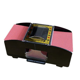 Motorized Card Shuffler with USB and Battery Power for 2-6 Decks