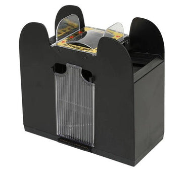 Motorized Card Shuffler with USB and Battery Power for 2-6 Decks