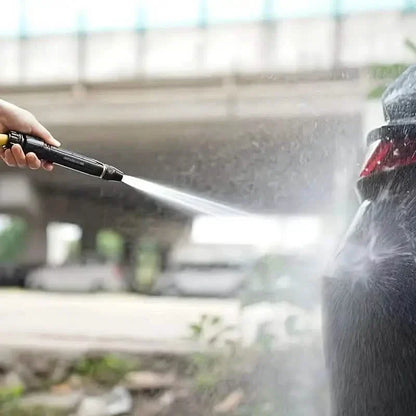 Adjustable Spray Nozzle with Extendable Tube and Trigger Lock for Garden Hose