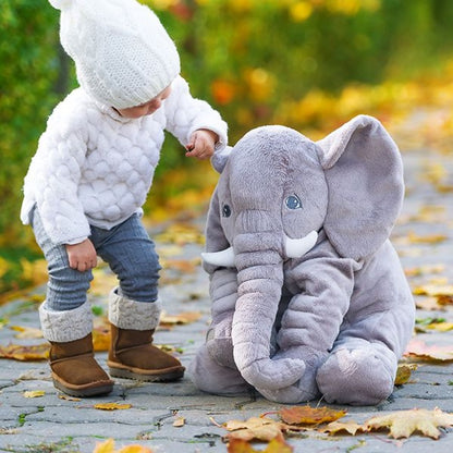 Huggable Baby Elephant Plush Pillow